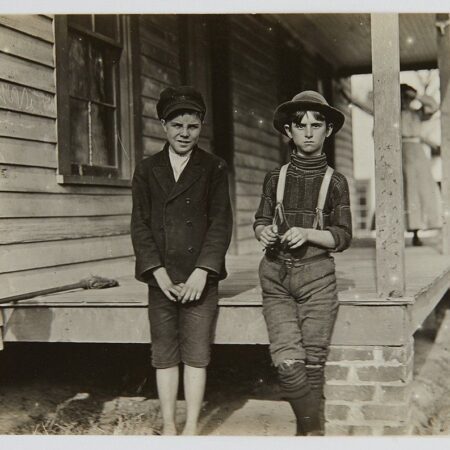 Lewis Hine Two Mill Workers 1908 Photograph