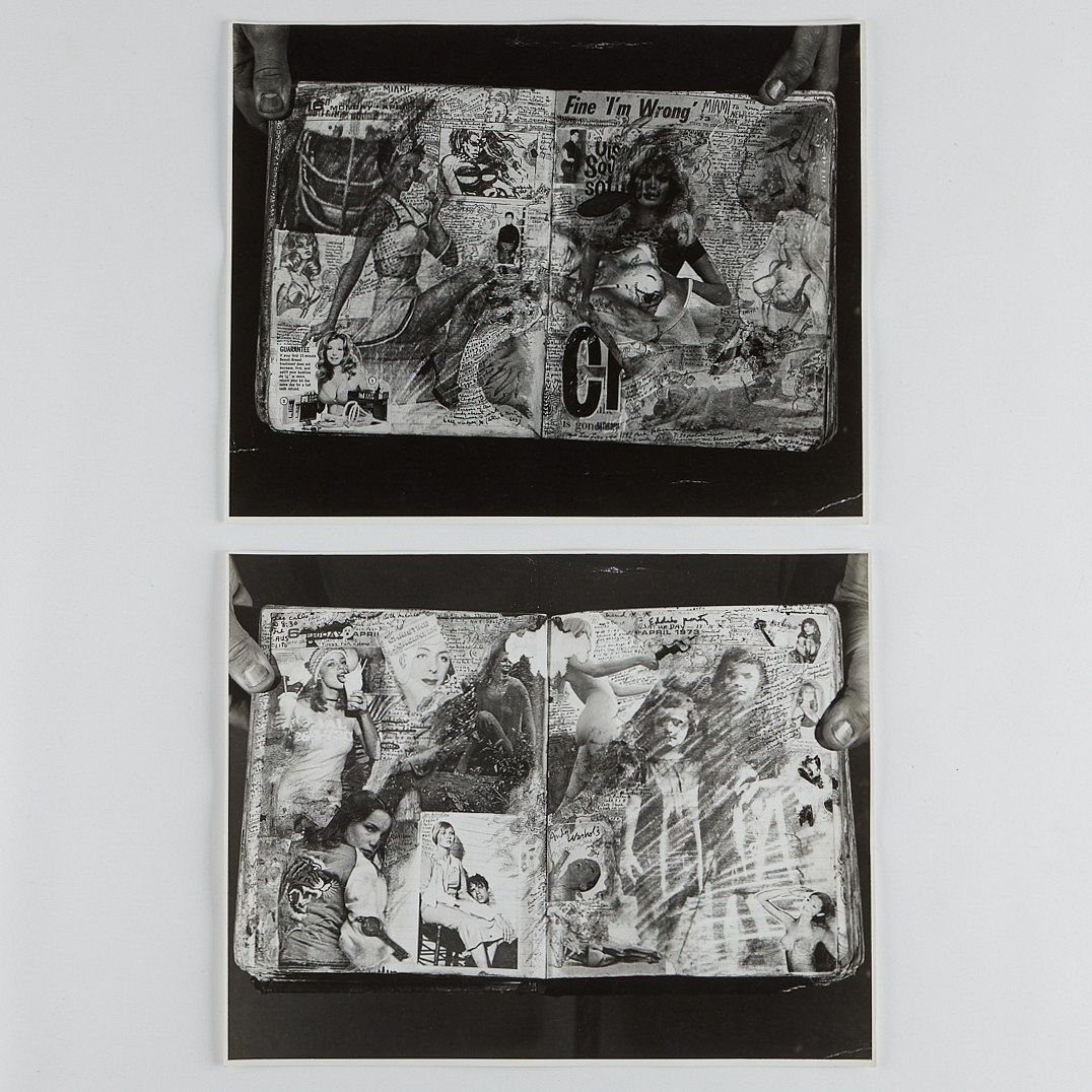 Two Peter Beard "Diary" Photographs