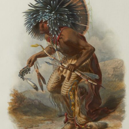 Karl Bodmer "Pehriska-Ruhpa" Aquatint