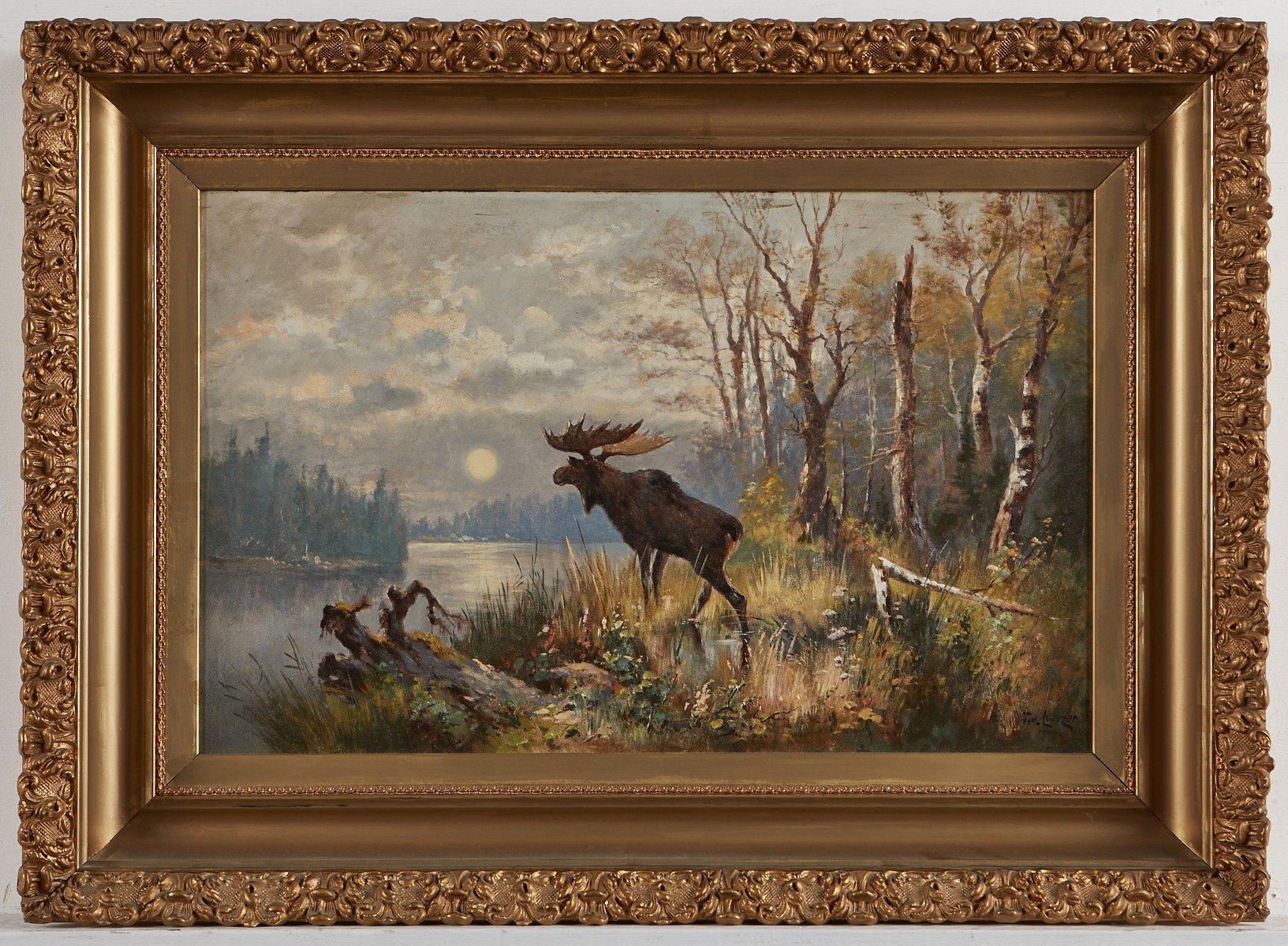 Feodor von Luerzer Moose Landscape Painting