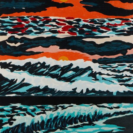 Richard Bosman "Sunset" Linocut