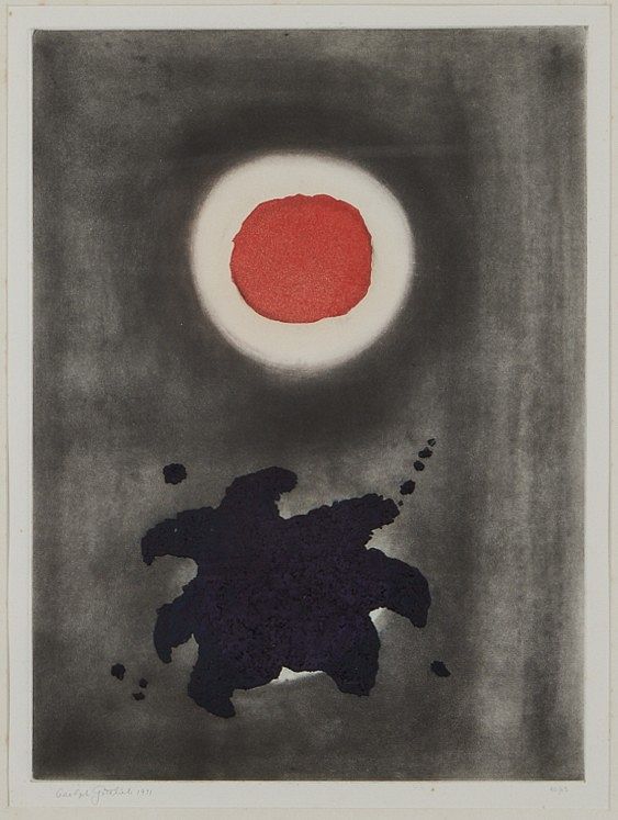 Adolph Gottlieb "Night Glow" Etching 1971