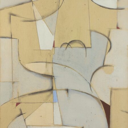 Beatrice Mandelman "Gray Form" Abstract