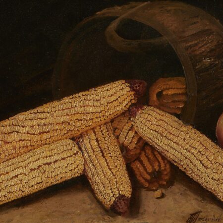 Alfred Montgomery Corn Oil on Board