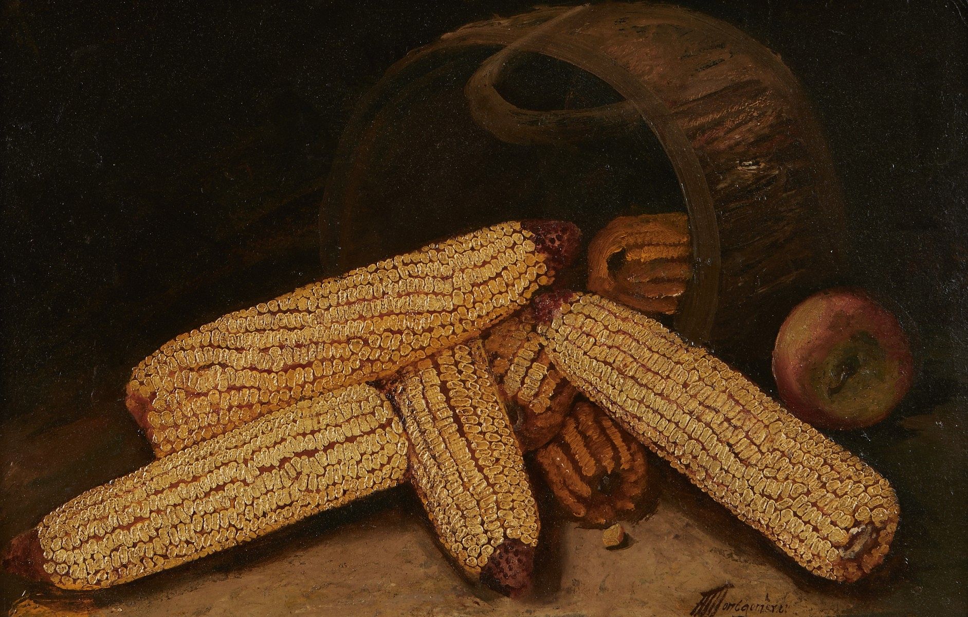 Alfred Montgomery Corn Oil on Board