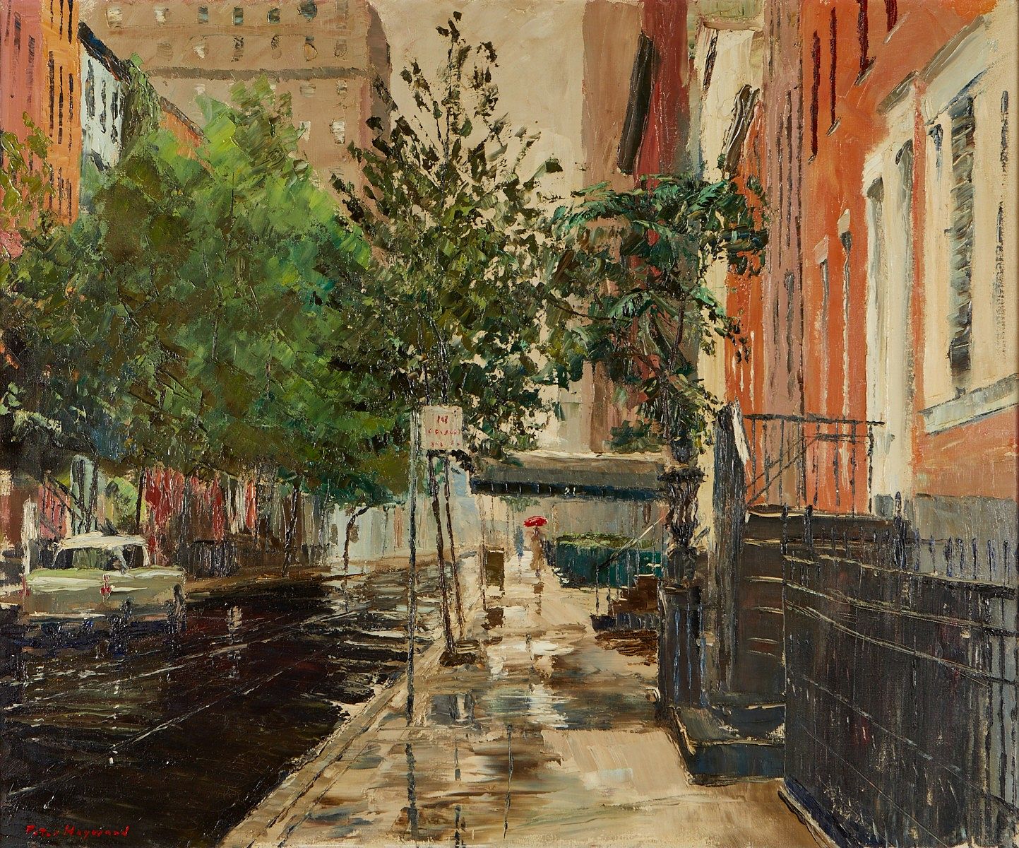 Peter Hayward Cityscape Painting