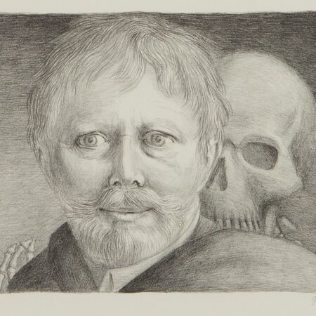 George Tooker "Self Portrait" Lithograph 1996