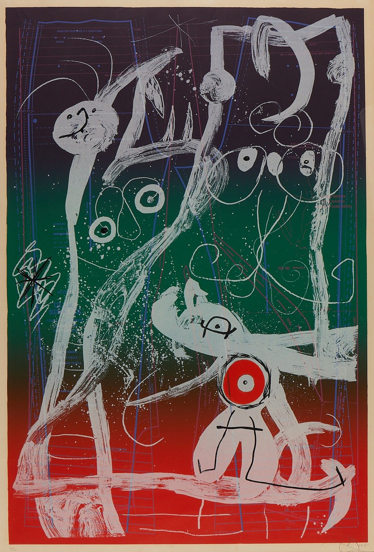 Miro "Le Delire du Couturier" Lithograph 1969