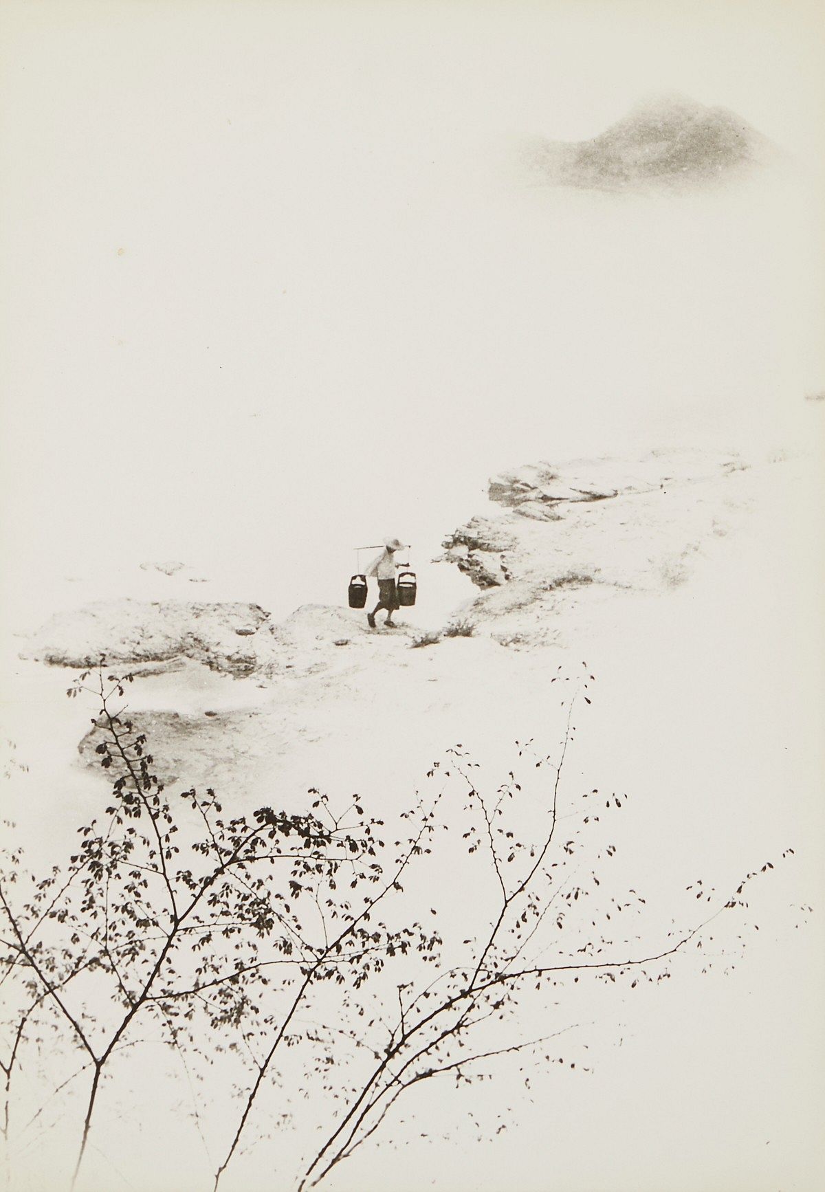 Chin San Long Photograph - Women Carrying Water