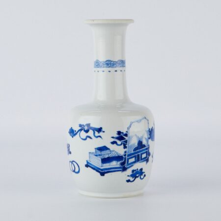 Chinese 18th c. Kangxi Porcelain Mallet Vase