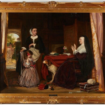 John Callcott Horsley "The New Dress" Painting