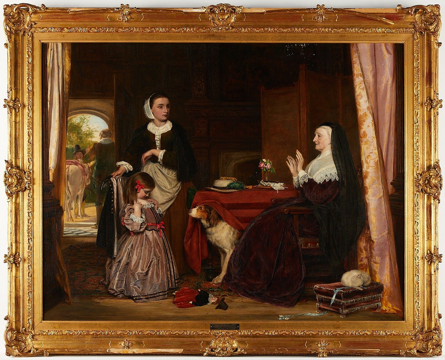 John Callcott Horsley "The New Dress" Painting