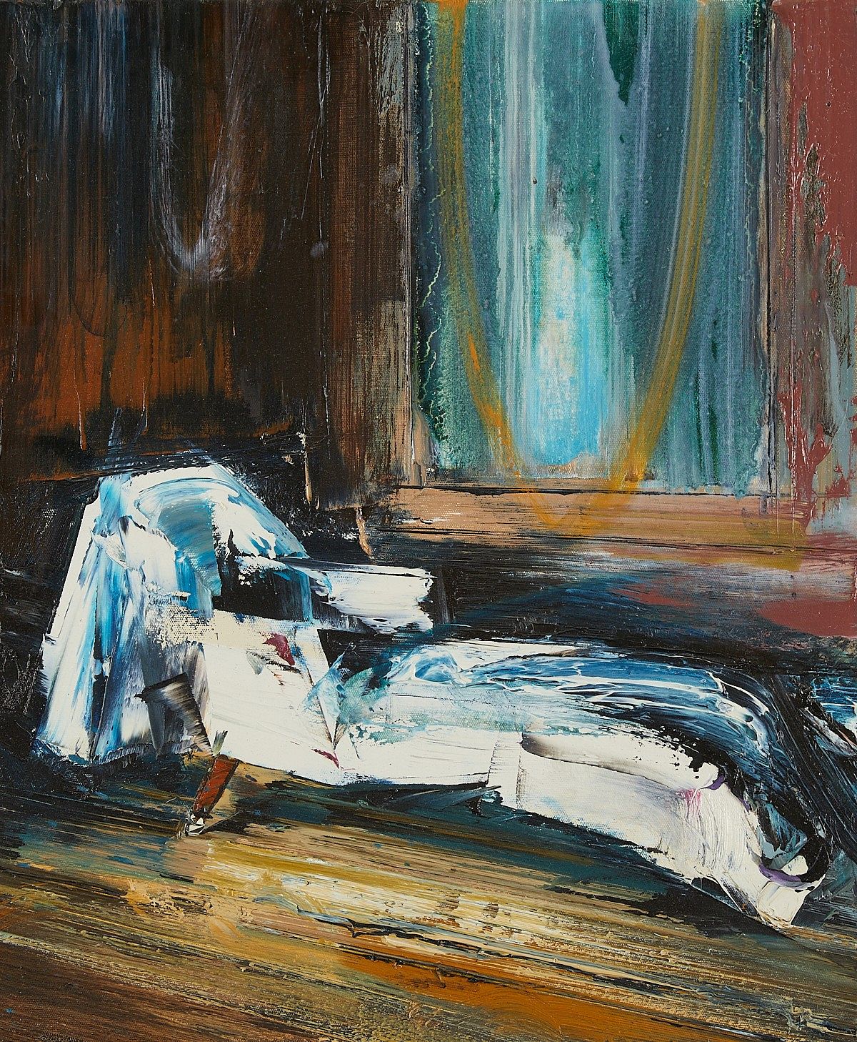 John Monks "Chaise Lounge No 2" Oil On Canvas 2003