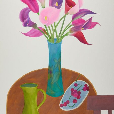 Ed Baynard "12 Calla Lilies" Watercolor 2006