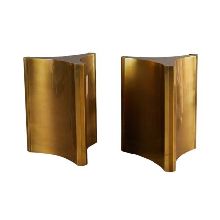 Pair MasterCraft Brass Trilobi Table Bases