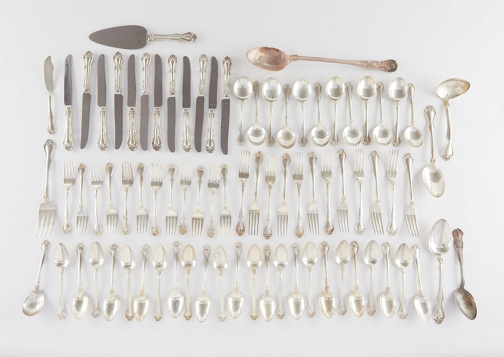 79 Pcs Sterling Westmorland Washington Flatware