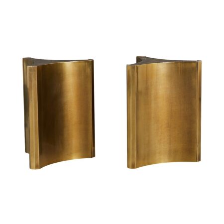 Pair of MasterCraft Brass Trilobi Table Bases