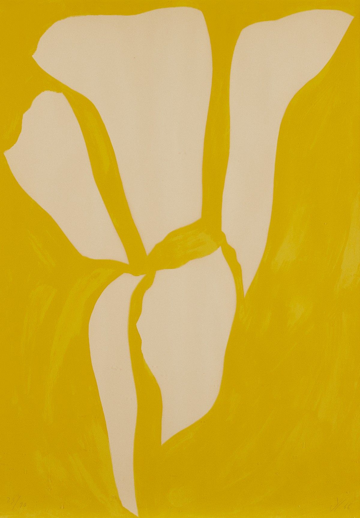 Jack Youngerman "Jaune II" Silkscreen 1966