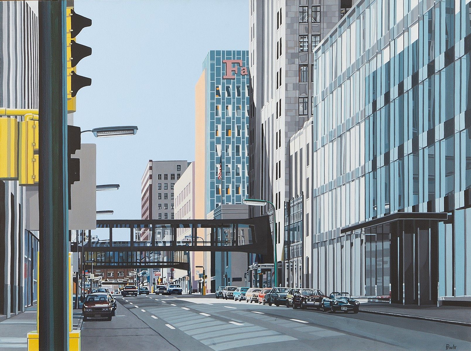 Mike Proulx "Skyways" Acrylic on Canvas Painting