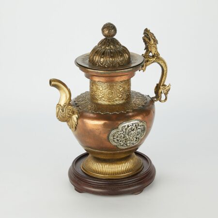 Tibetan Metal Ewer w/ Dragons