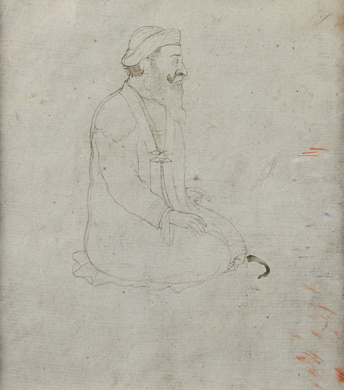 18th/19th c. Indian Portrait Drawing