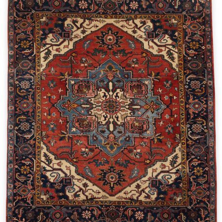 Indo-Heriz Indian Wool/Cotton Rug 9'10" x 8'2"