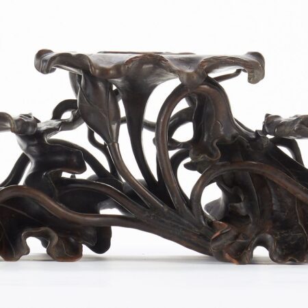 19th c. Chinese Rosewood 3-Platform Stand