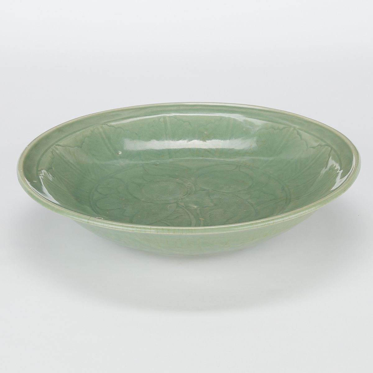 Chinese Ming Longquan Ceramic Celadon Charger