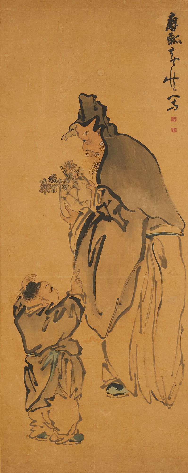 Huang Shen Chinese Scroll Painting