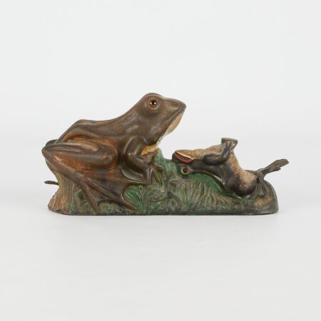 J. & E. Stevens "Two Frogs" Mechanical Bank