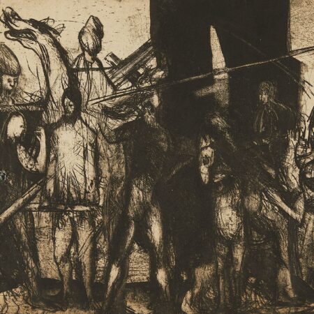 Malcolm Myers "Ecce Homo" Etching 1952