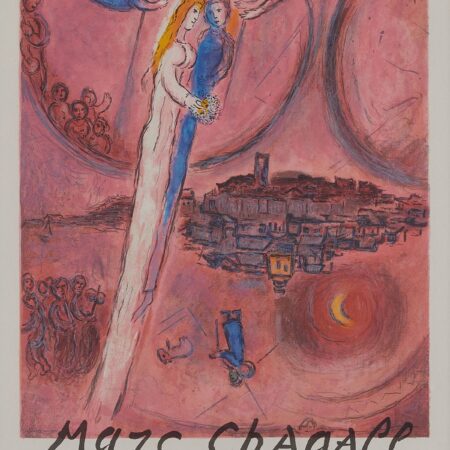 Marc Chagall Signed Japanese Exhibition Poster