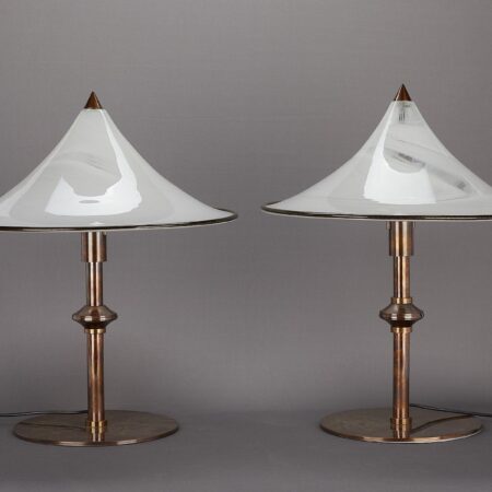 Italian Murano Tables Lamps Attr. Leucos