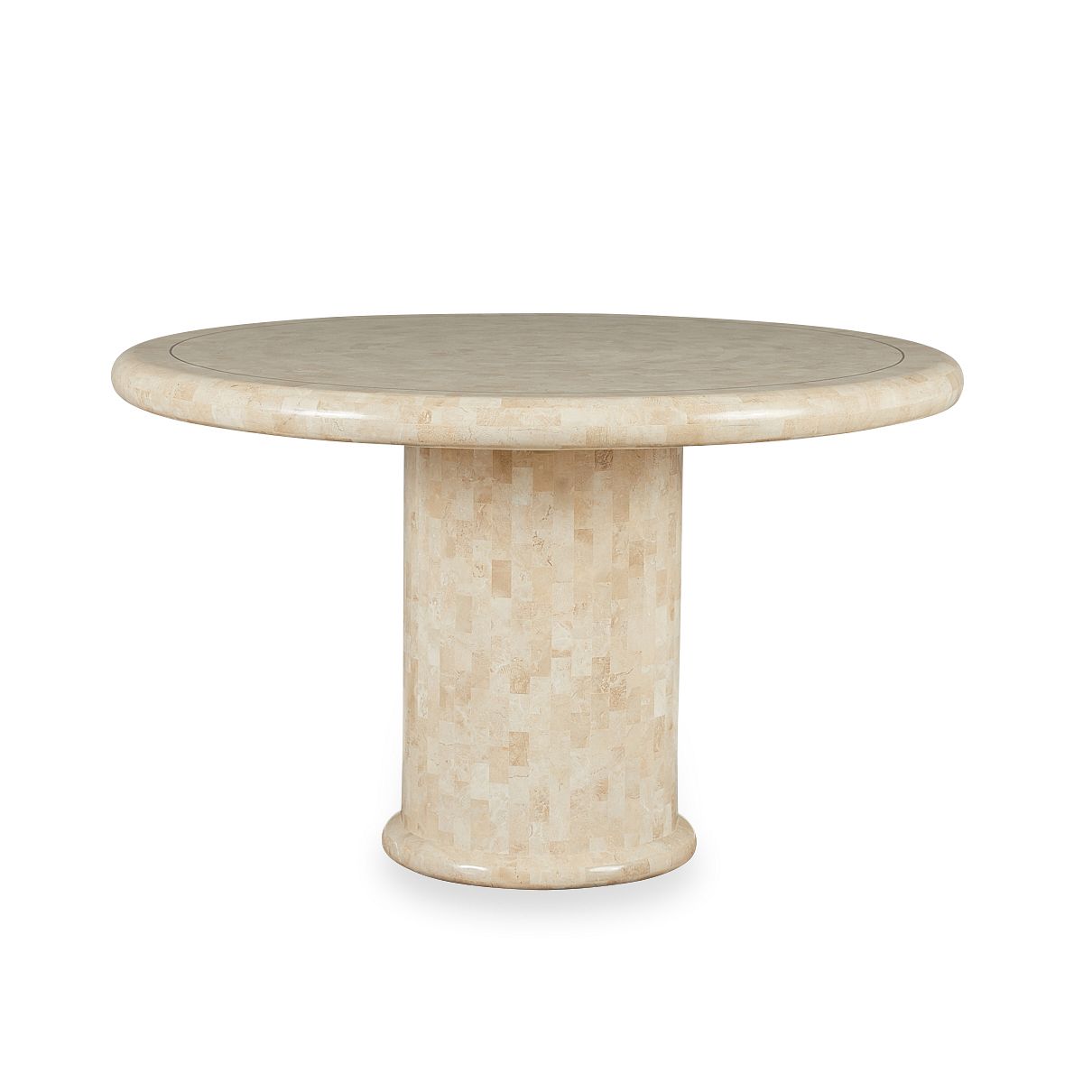 Karl Springer Tessellated White Fossil Table