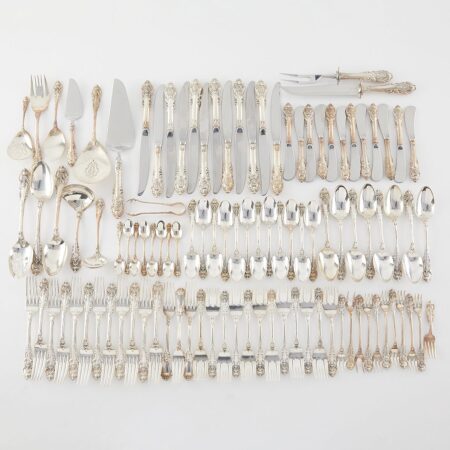 104 Pcs Wallace Sir Christopher Sterling Flatware
