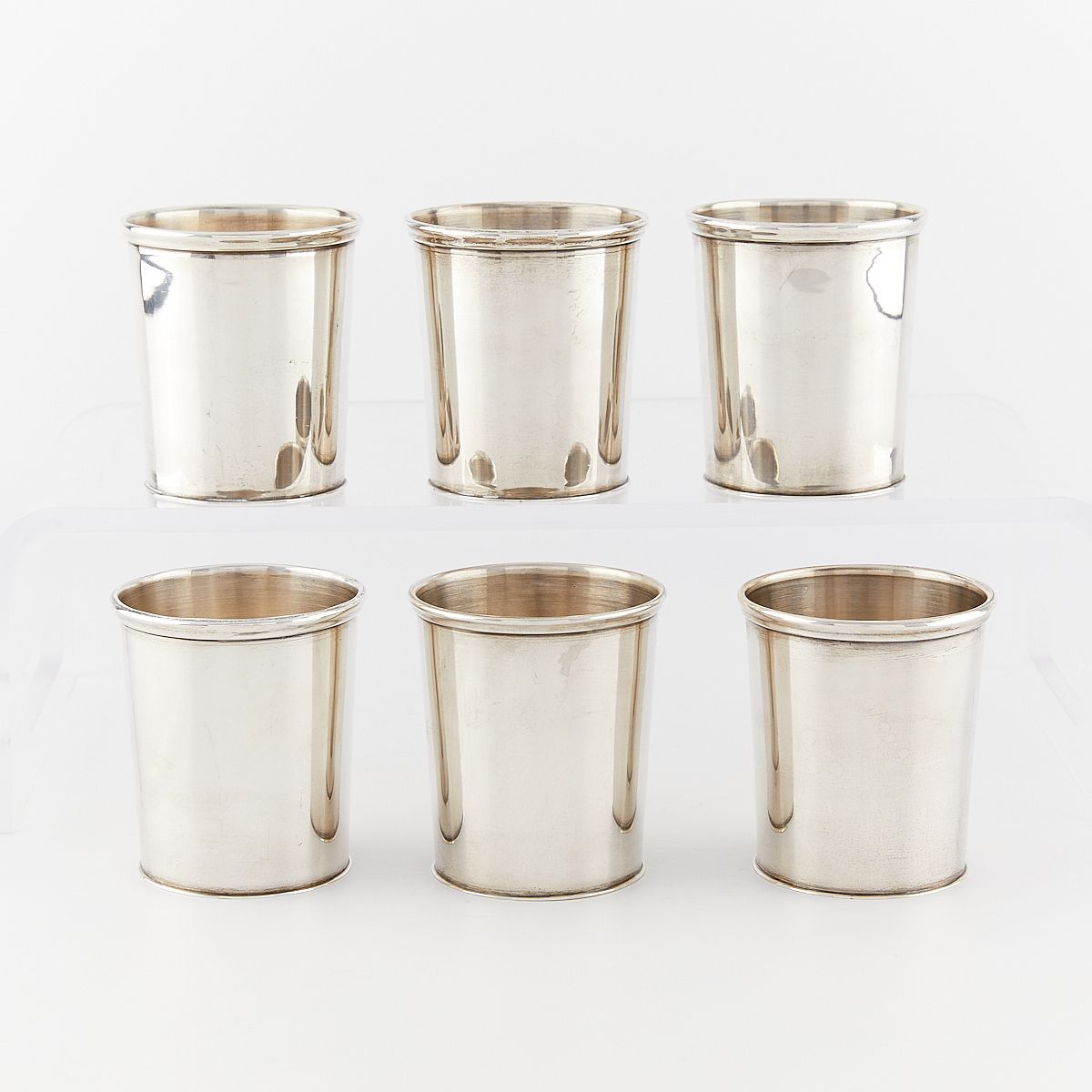 6-pc Set Mexican Sterling Silver Mint Julep Cups