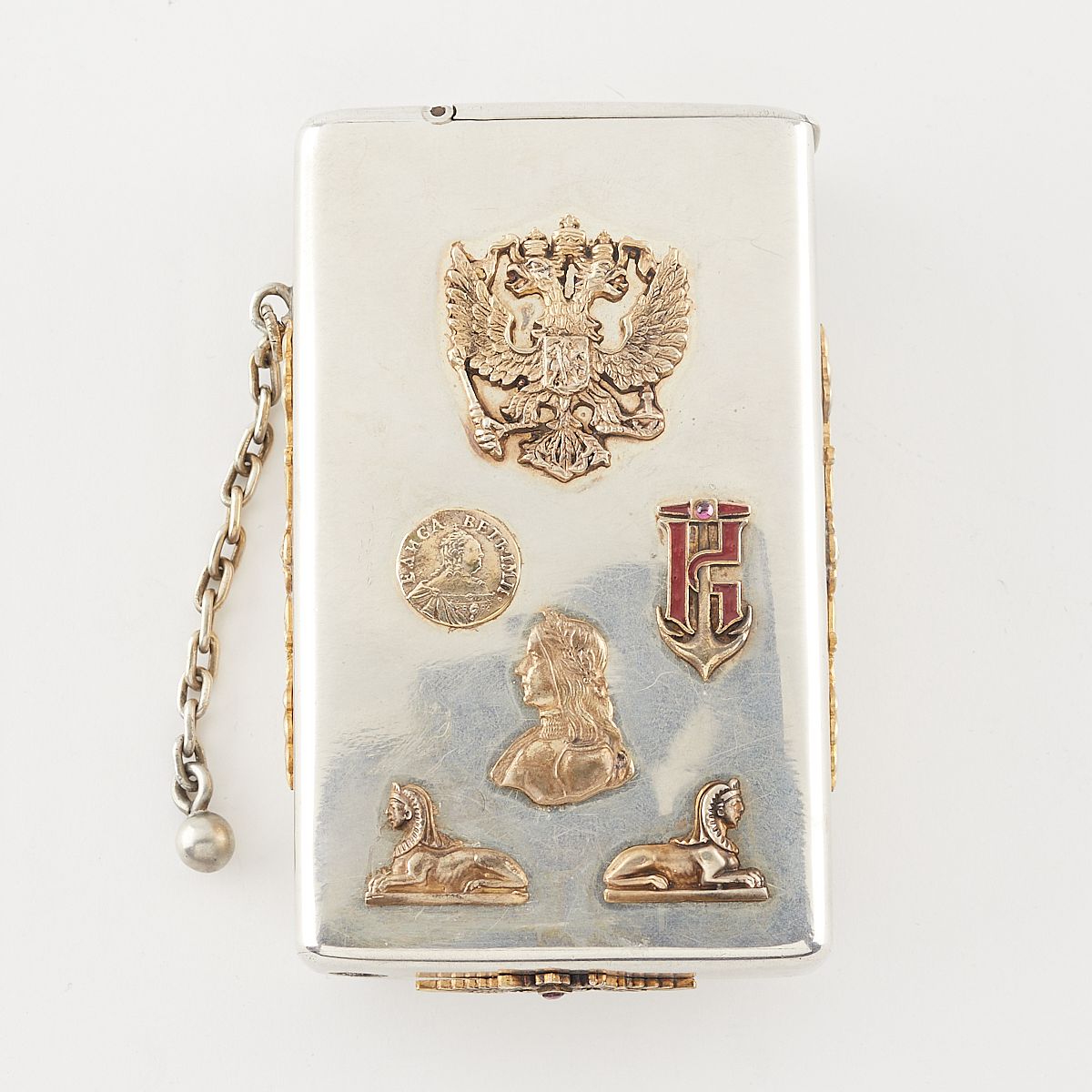 Russian Silver Cigarette Case