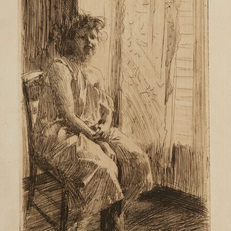 Anders Zorn "Morning/Morgon" Etching 1891