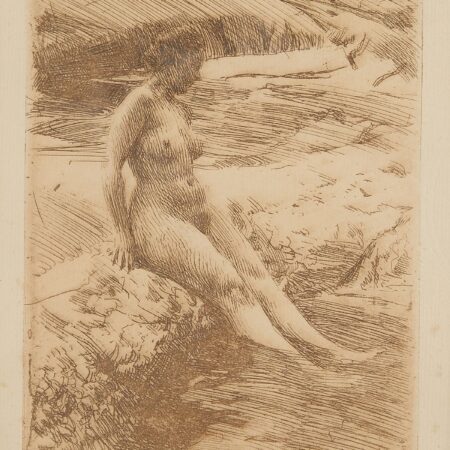 Anders Zorn "Sandhamn" Etching 1906