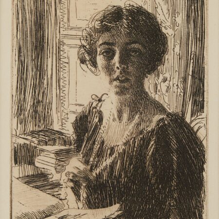 Anders Zorn "Margaret of Sweden" Etching 1914