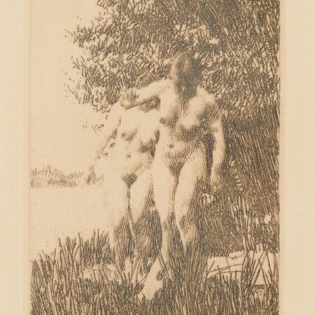 Anders Zorn "Alder" Etching 1917