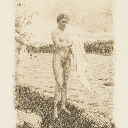 Anders Zorn "Dal River/Dalalven" Etching 1919