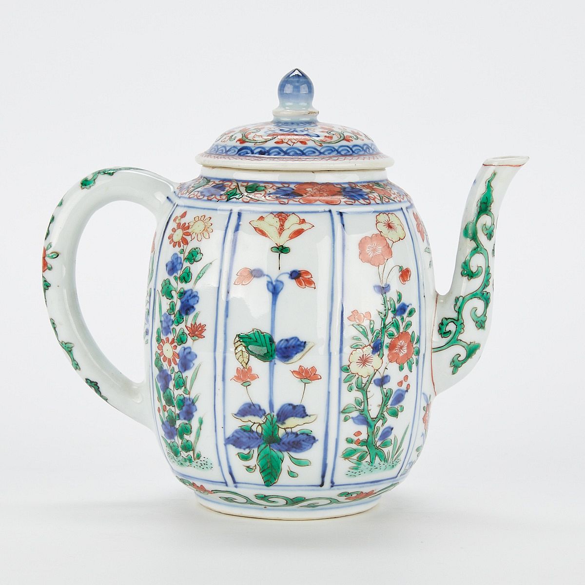 18th c. Chinese Famille Verte Porcelain Teapot