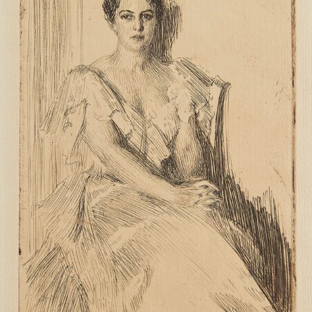 Anders Zorn "Mrs. Cleveland II" Etching 1899