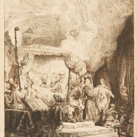 Rembrandt "Death of the Virgin" 3rd State Print