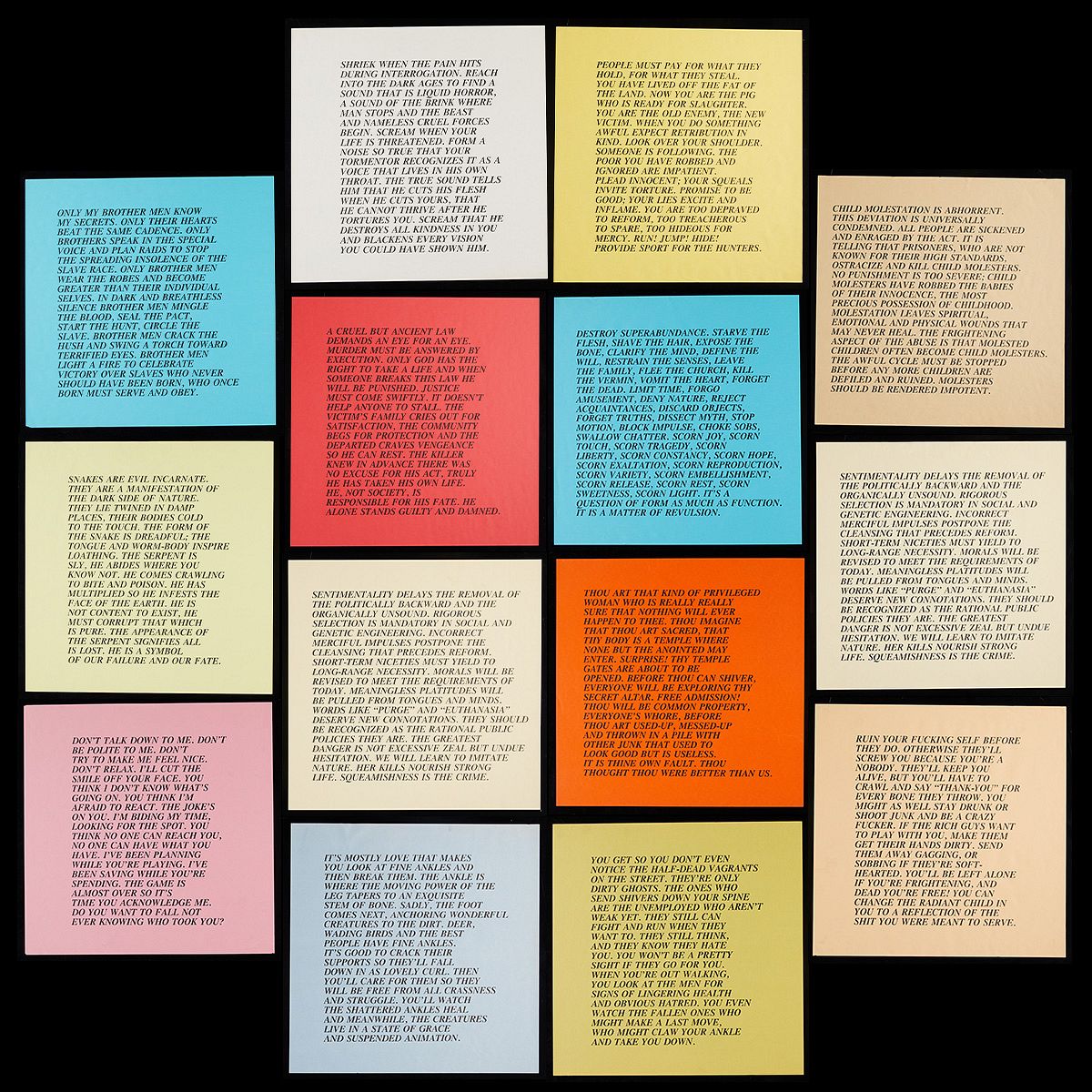 14 Jenny Holzer Inflammatory Essays Lithographs