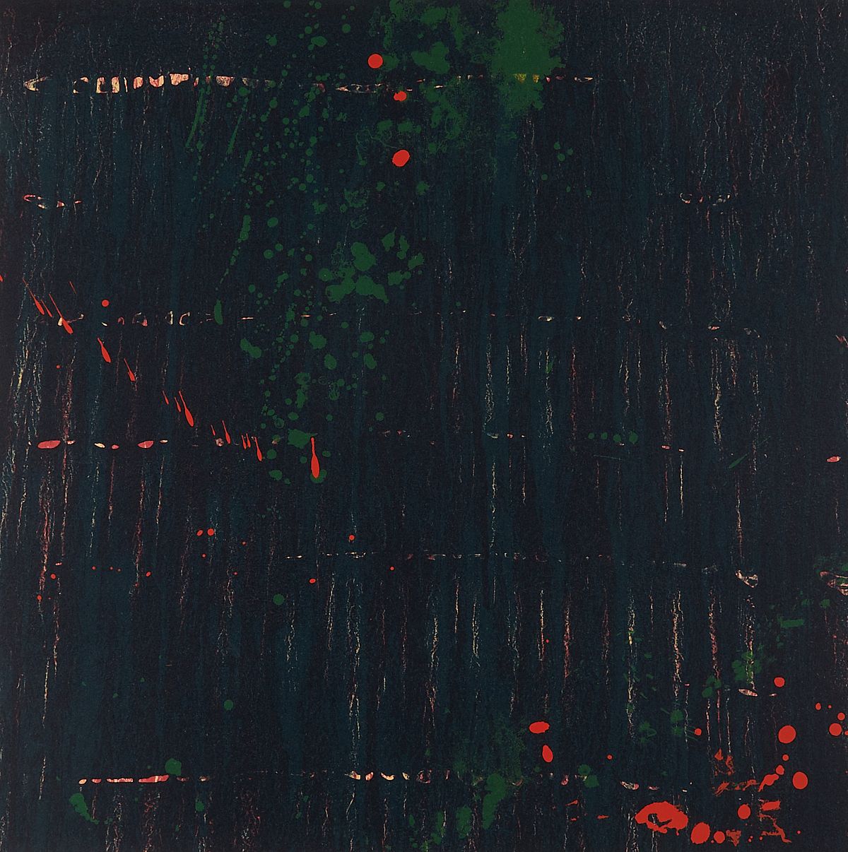 Pat Steir "Composition in Dark" Lithograph