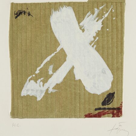 Antoni Tapies White X Lithograph