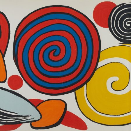 Alexander Calder Circle & Swirls Lithograph 1970