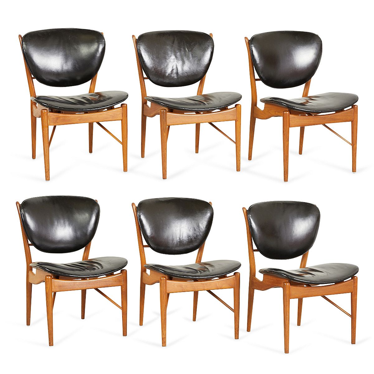 Set 6 Finn Juhl Baker NV-51 MCM Dining Chairs